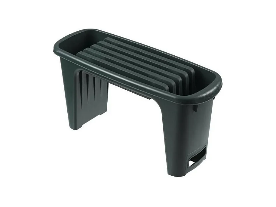 Nature Tabouret de jardinage 2-en-1 65,5 x 25 x 34 cm Vert