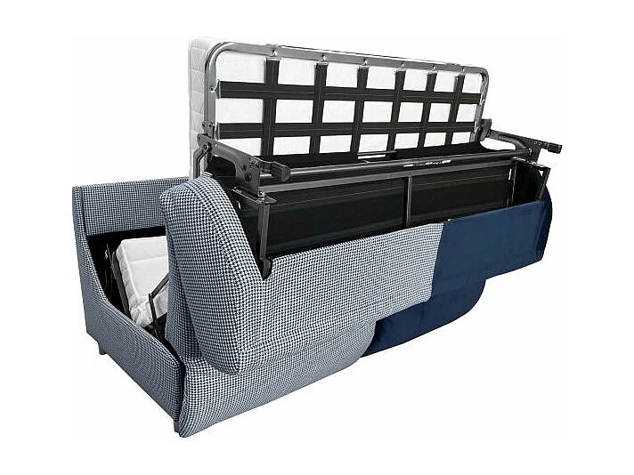 PUZZLE Canapé convertible 3 places-bleu marine