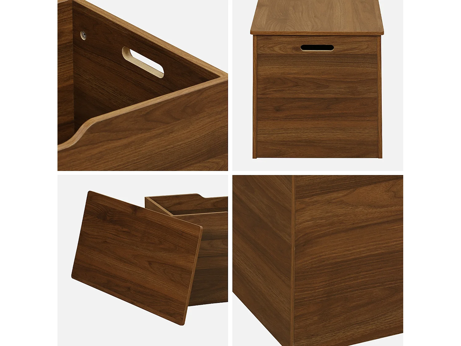 Baule, effetto legno tinto noce, noce