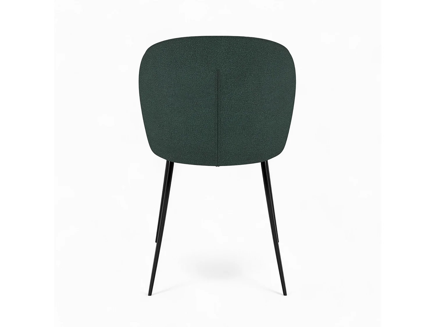 Pack di 4 sedie in tessuto bouclé giallo e verde - Groom