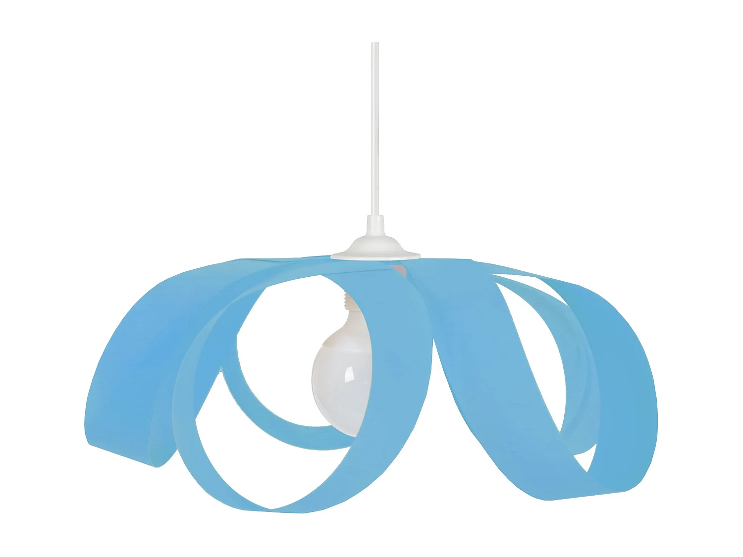 Suspension TOSEL ,métal,Bleu,H78xD30xP30cm