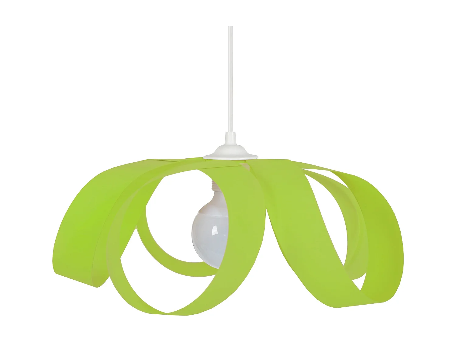 Suspension TOSEL ,métal,Blanc , H 78xD30xP30cm