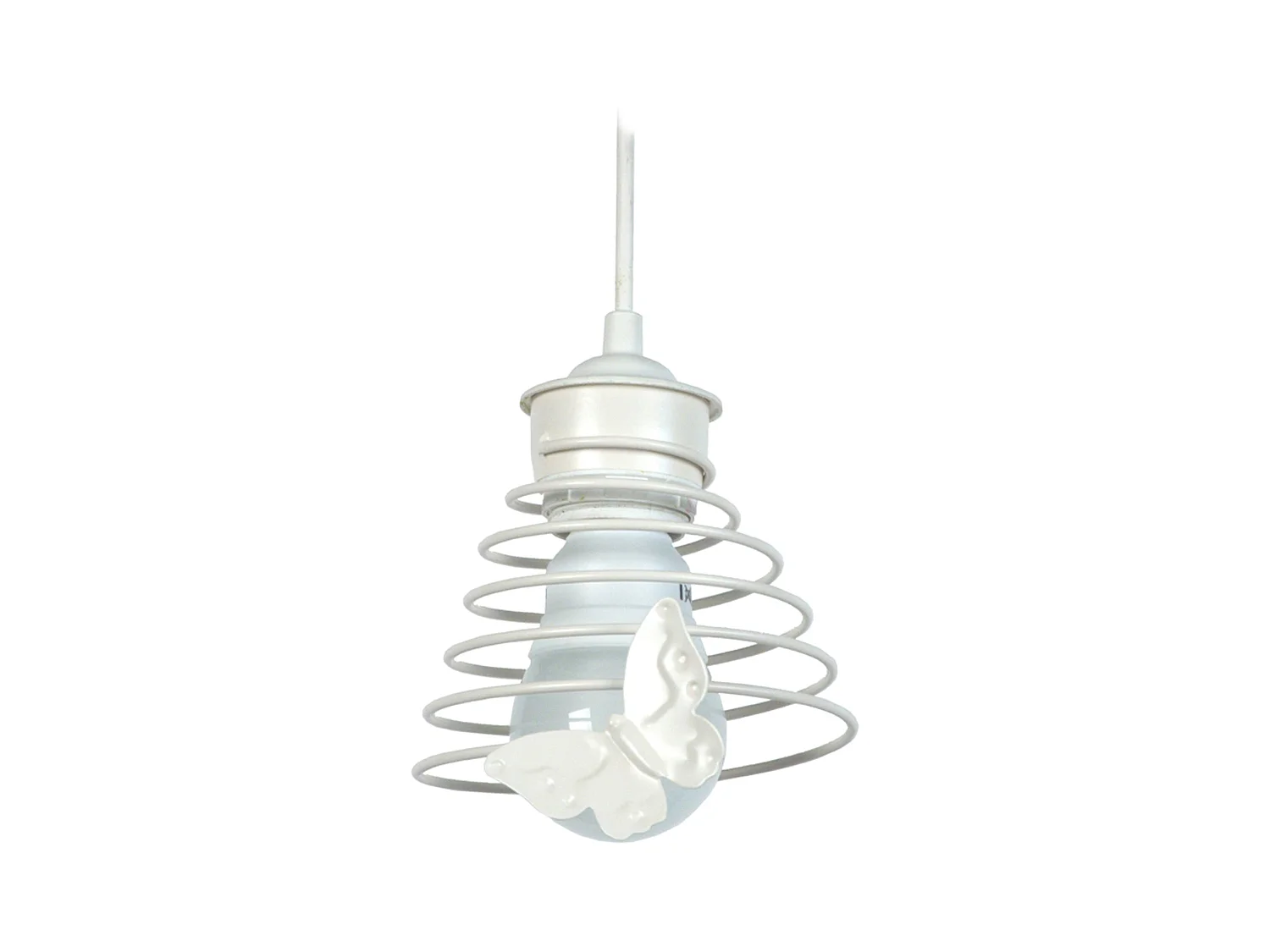 Suspension TOSEL ,métal,Blanc ,H75xD14xP14cm