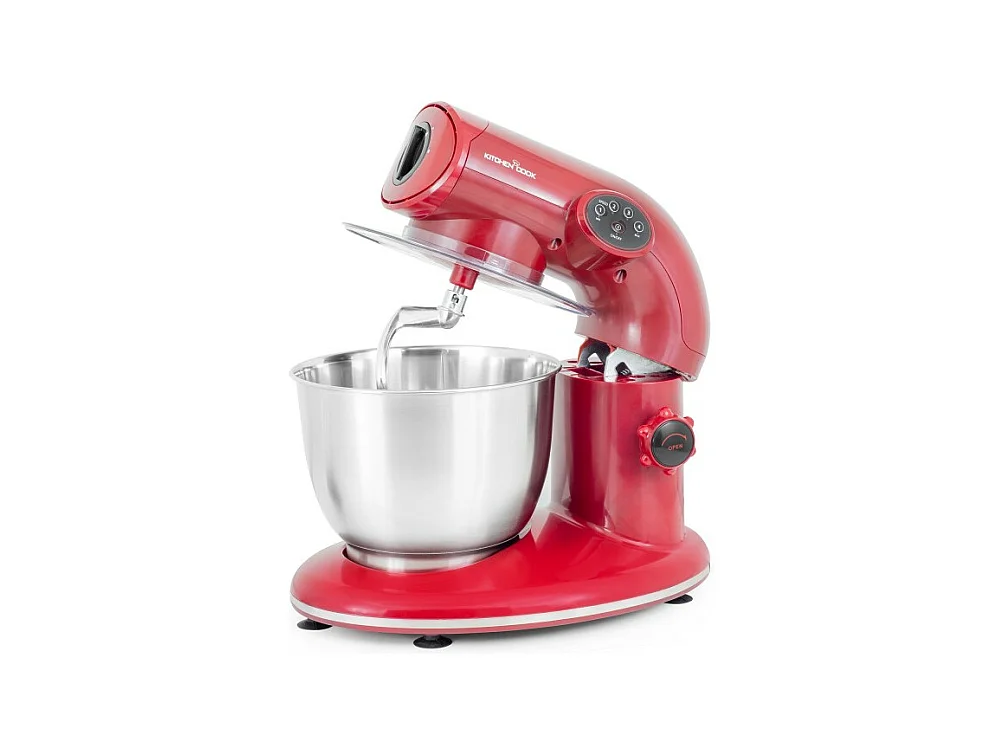 Robot Pétrin Avec Bol Inox 5l Ak80v2 Kitchencook Rouge