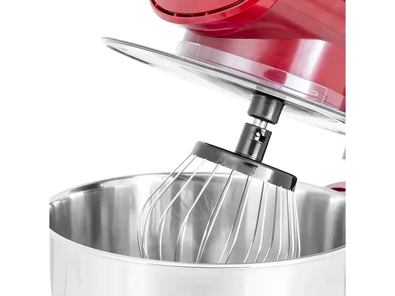 Kitchencook - Robot Pâtissier Ak80_red_v2 - 1000 W 5 L - Kit Pâtisserie