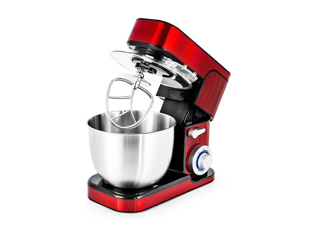 Robot Pétrin Inox Avec Mouvement Planétaire Antara Kitchencook Rouge