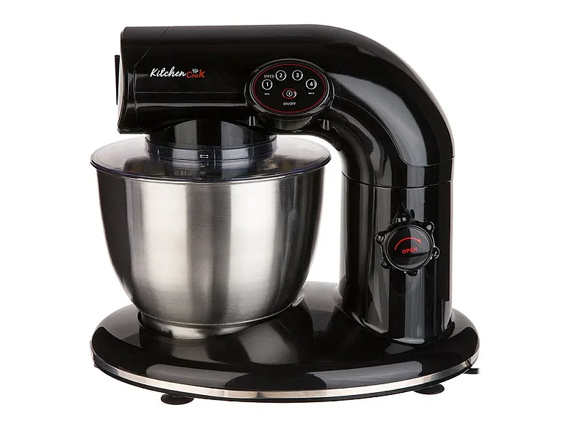 Kitchencook - Robot Pâtissier Ak80_black - 1000 W 5 L - Kit Pâtisserie
