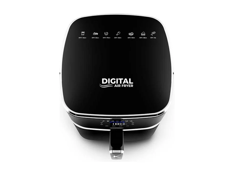 Kitchencook - Airmed55 - Friteuse à Air 5,5l - 1400w - 7 Programmes - Minuterie Numérique - Thermostat Réglable