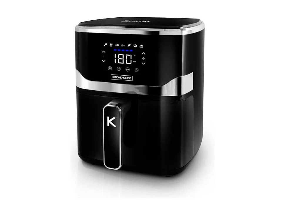 Kitchencook - Airmed55 - Friteuse à Air 5,5l - 1400w - 7 Programmes - Minuterie Numérique - Thermostat Réglable