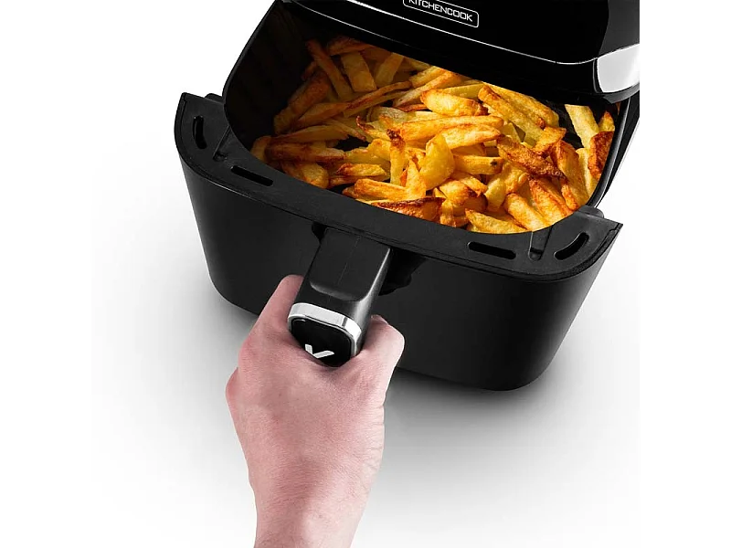 Kitchencook - Airmed55 - Friteuse à Air 5,5l - 1400w - 7 Programmes - Minuterie Numérique - Thermostat Réglable