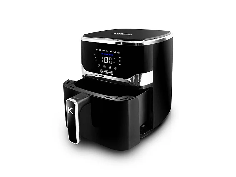 Kitchencook - Airmed55 - Noir - Friteuse Sans Huile - 5,5 L - 1400 W