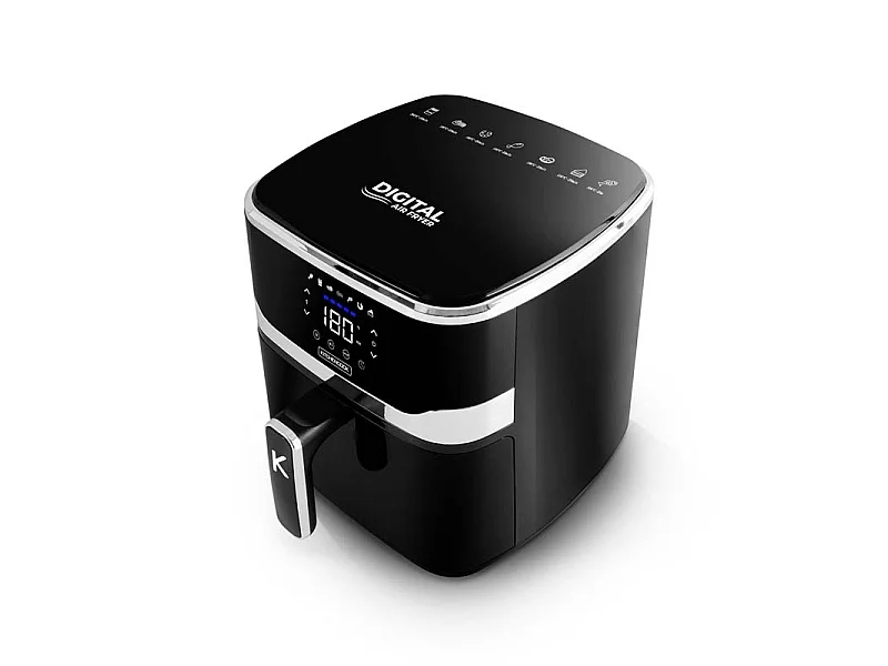 Kitchencook - Airmed55 - Noir - Friteuse Sans Huile - 5,5 L - 1400 W
