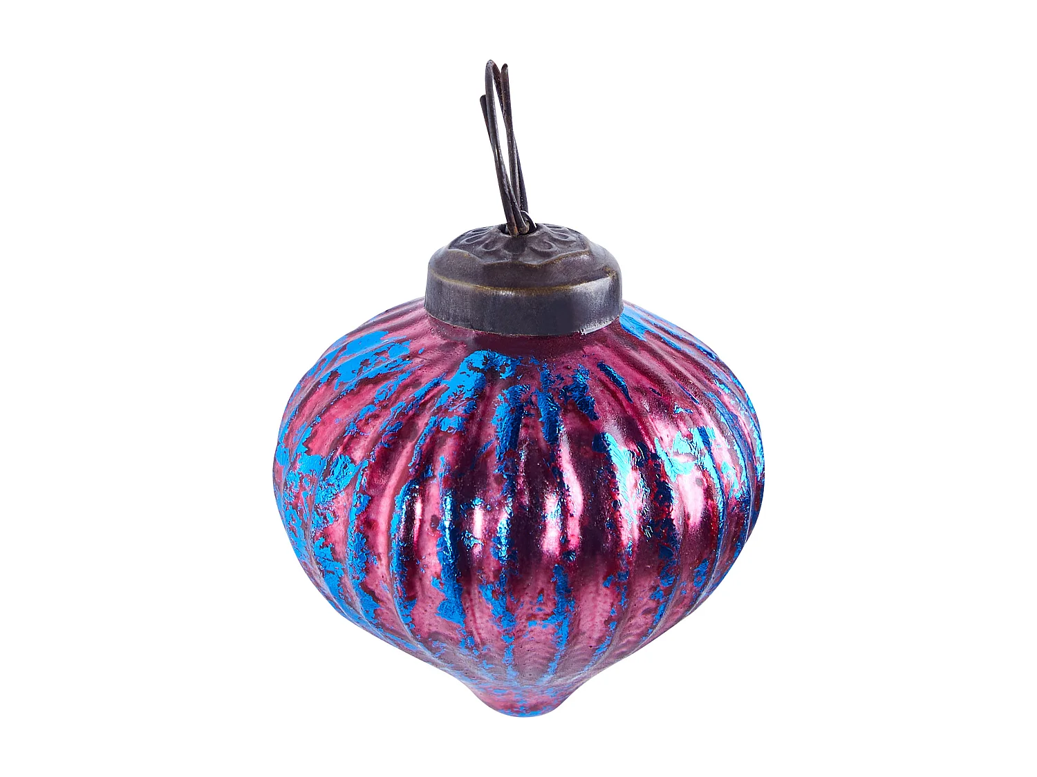 Kerstballen set van 6 glas roze ASTRALE