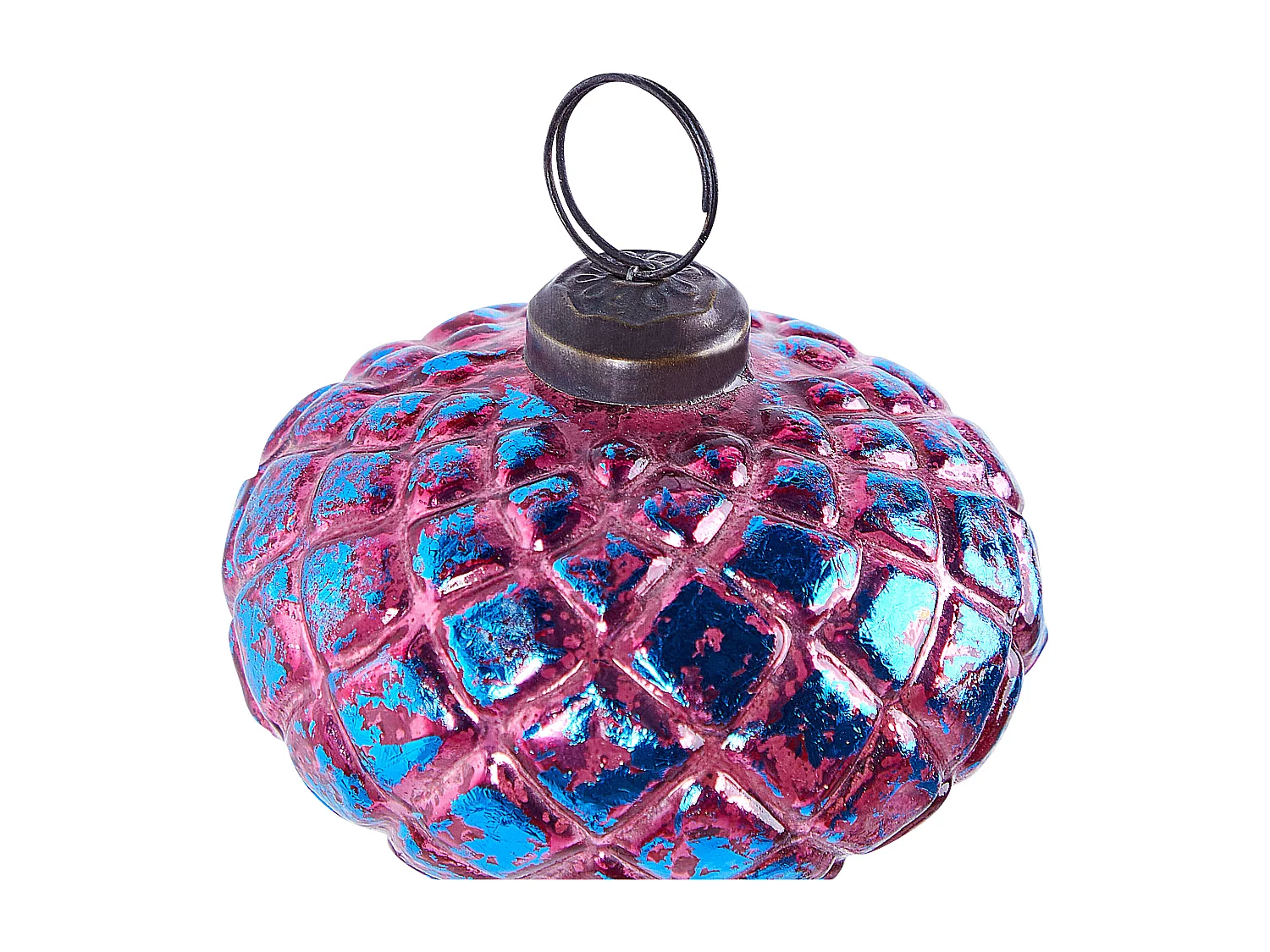 Kerstballen set van 6 glas roze ASTRALE