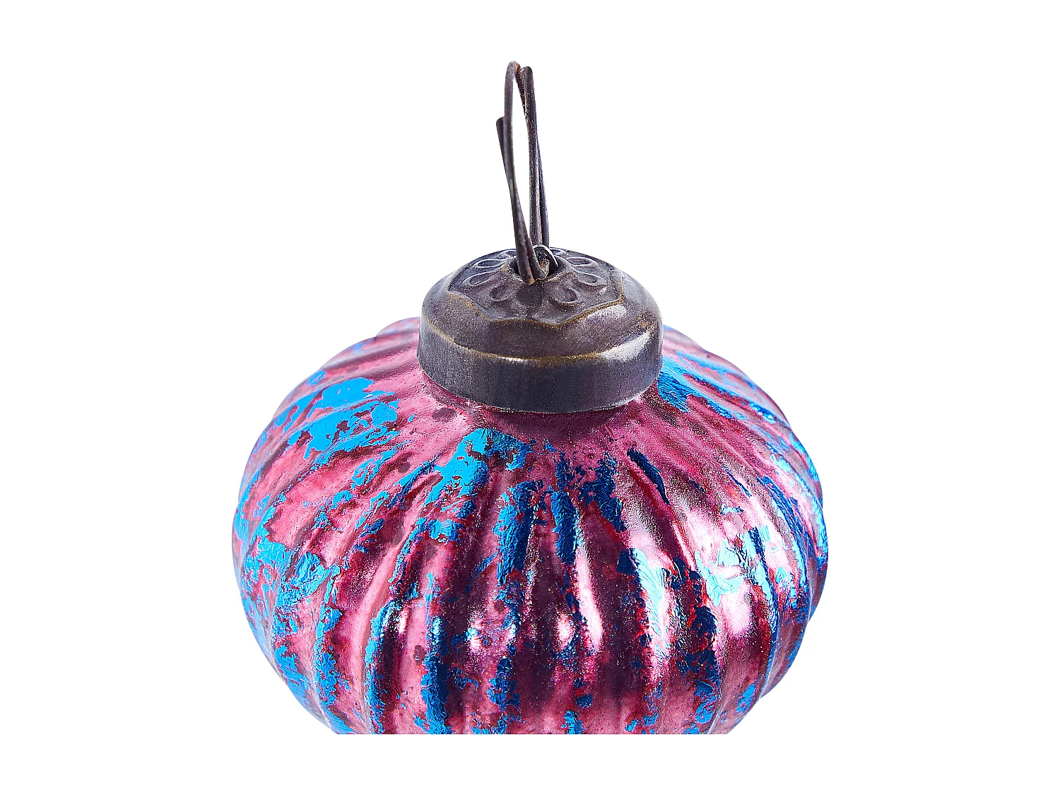 Kerstballen set van 6 glas roze ASTRALE