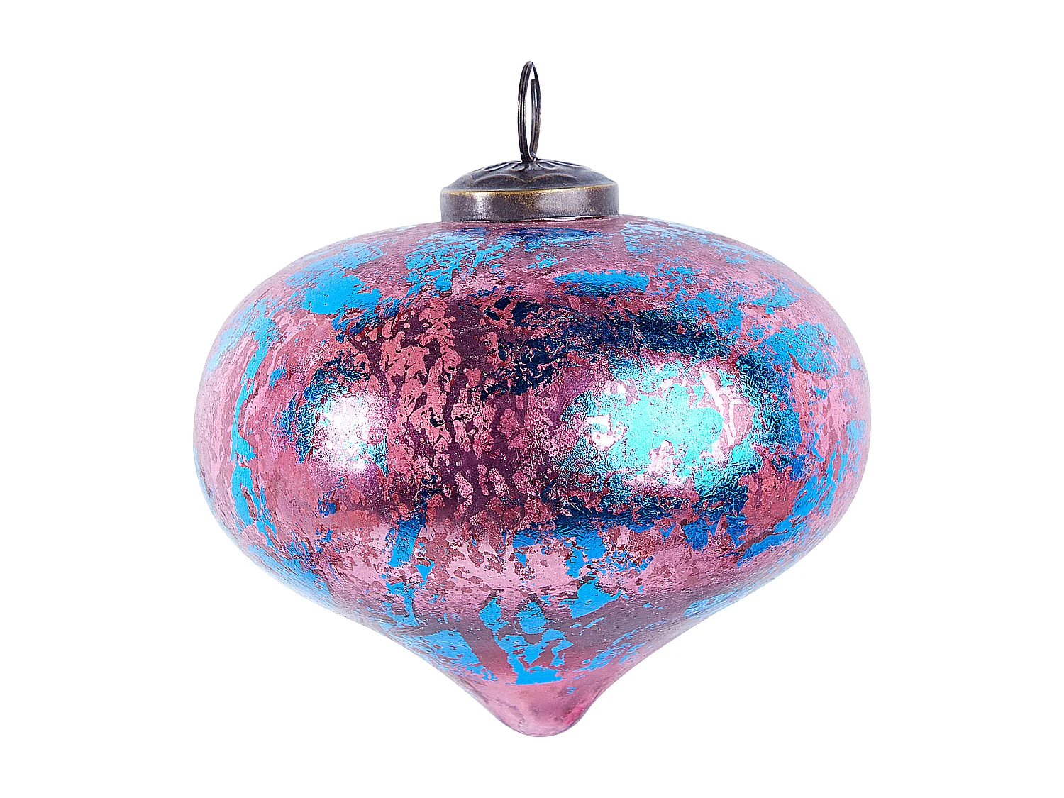 Kerstballen set van 6 glas roze ASTRALE