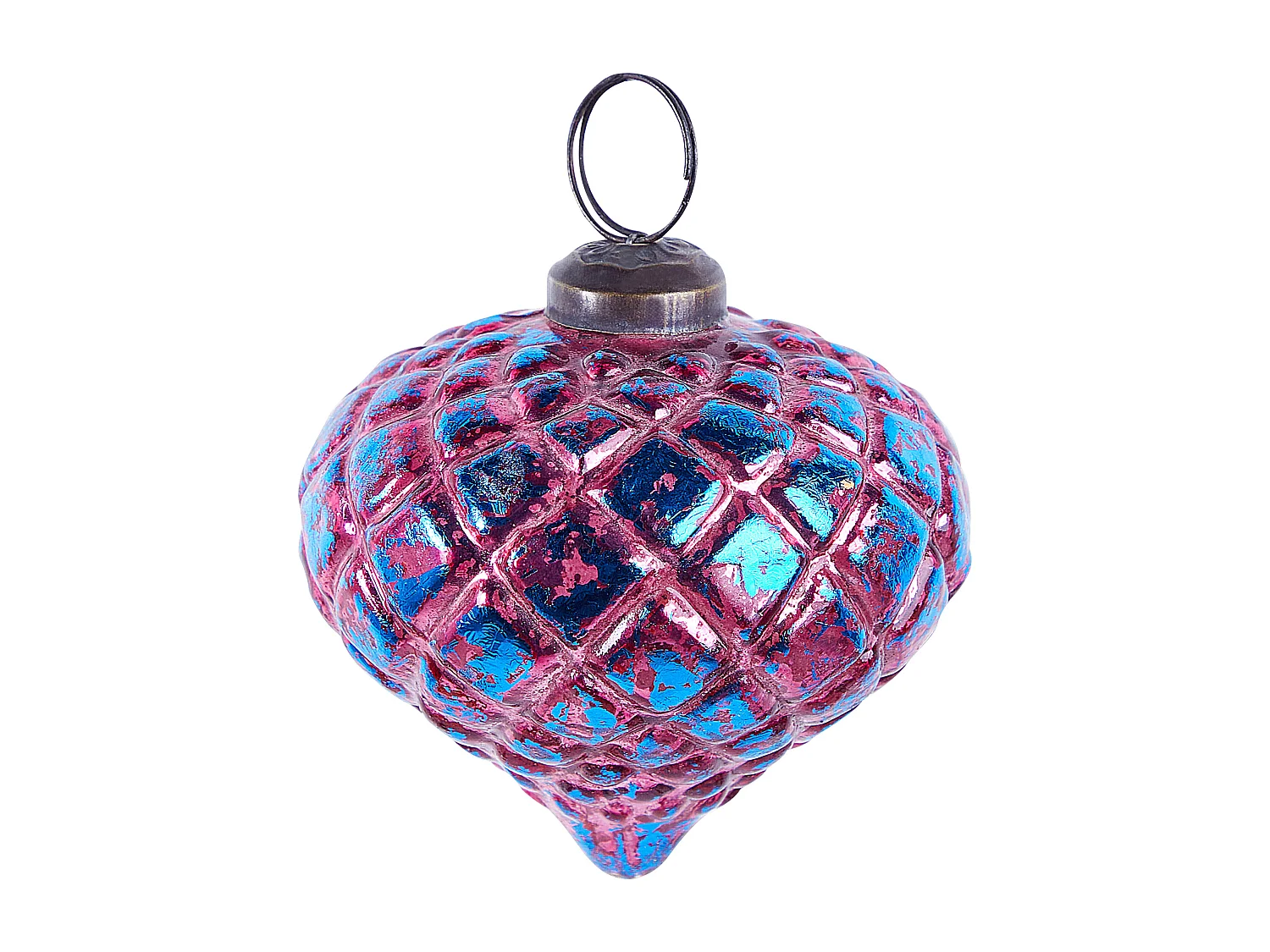 Kerstballen set van 6 glas roze ASTRALE