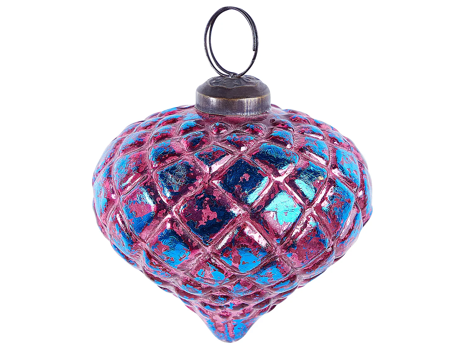Kerstballen set van 6 glas roze ASTRALE