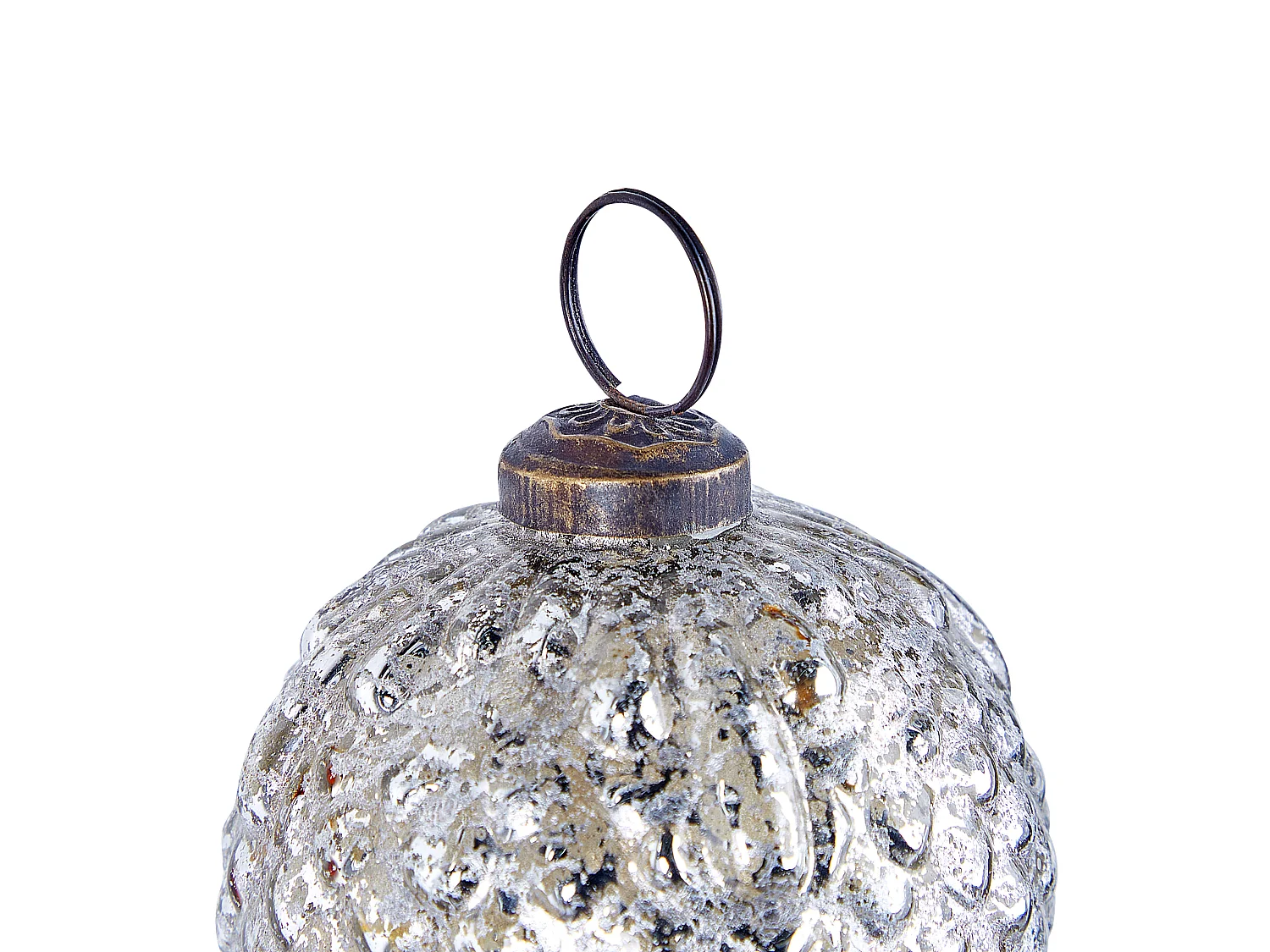Lot de 6 boules en verre argenté ARGENTIN