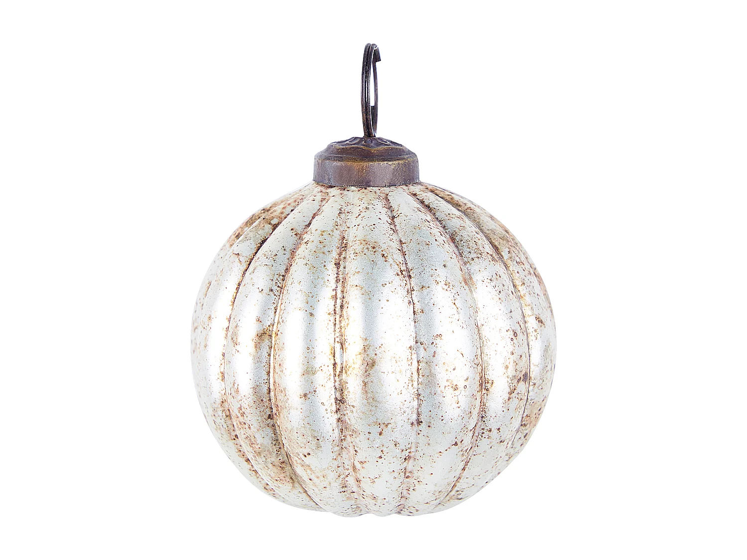 Conjunto de 6 bolas em vidro prateado IVOIRE