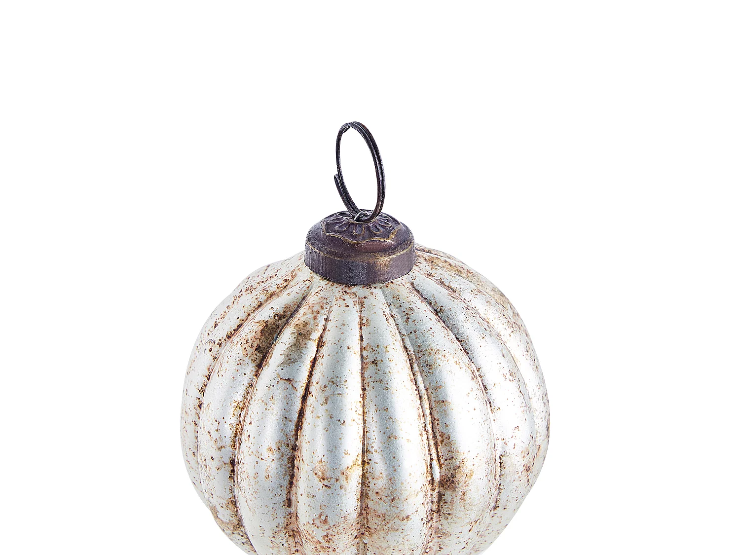 Conjunto de 6 bolas em vidro prateado IVOIRE