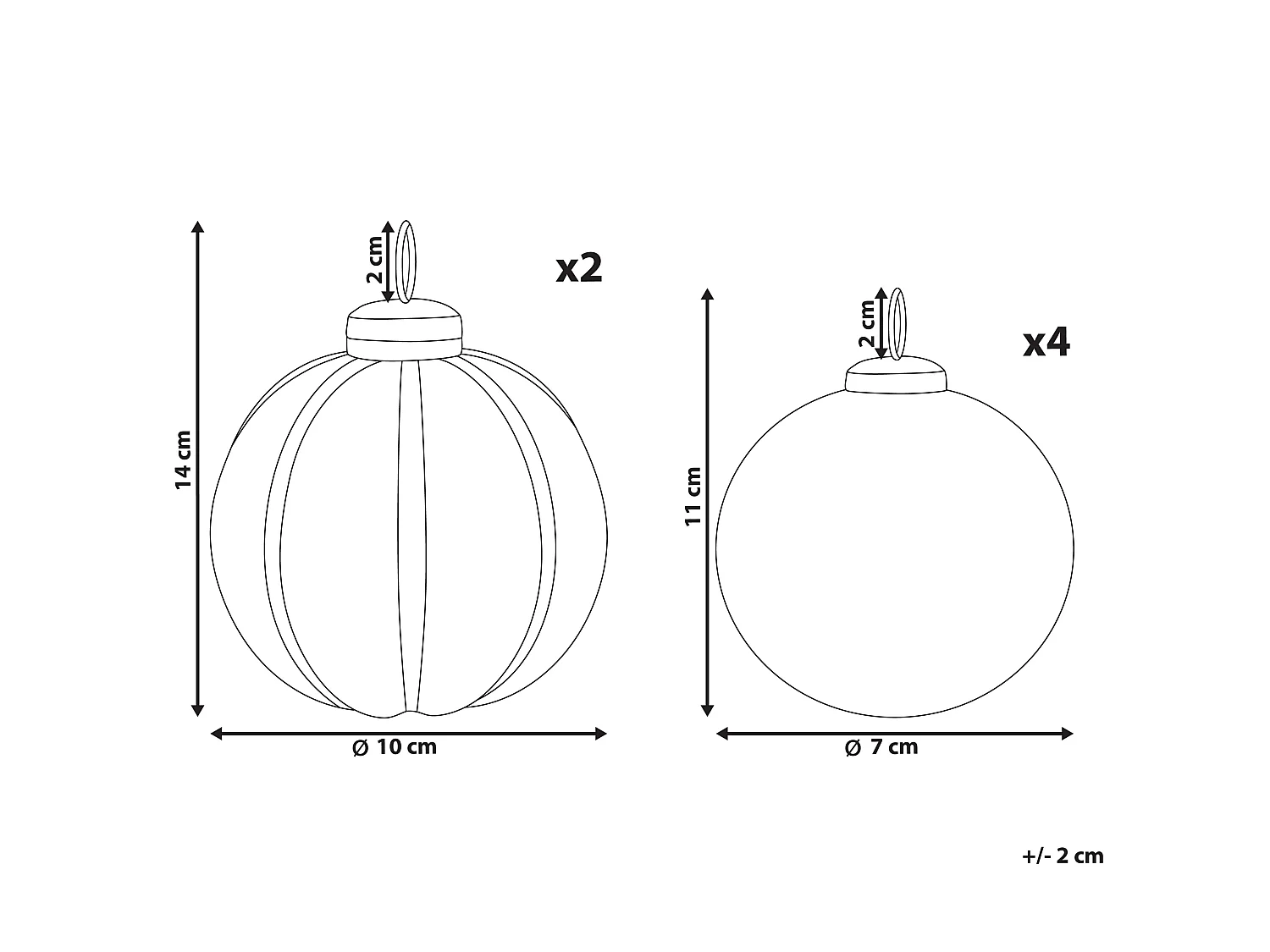Weihnachtskugel 6er Set Glas rot Antik-Optik ARGENTIN