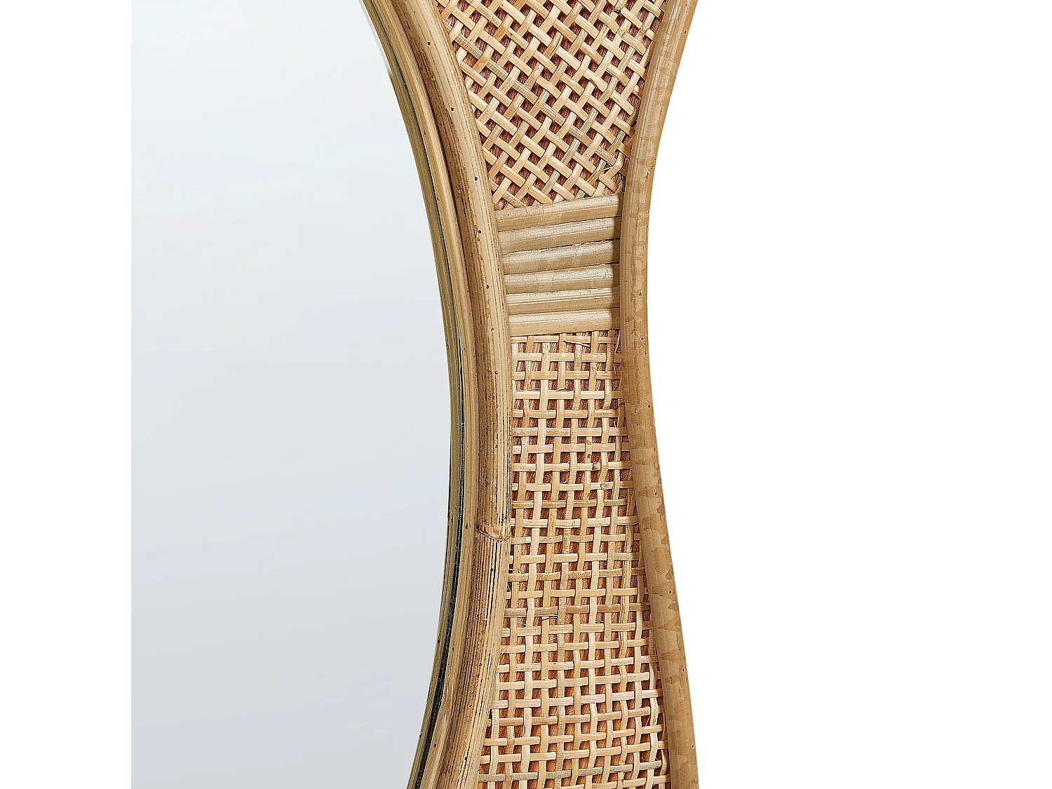 Miroir DORNES 57 cm 77 cm Rotin Naturel