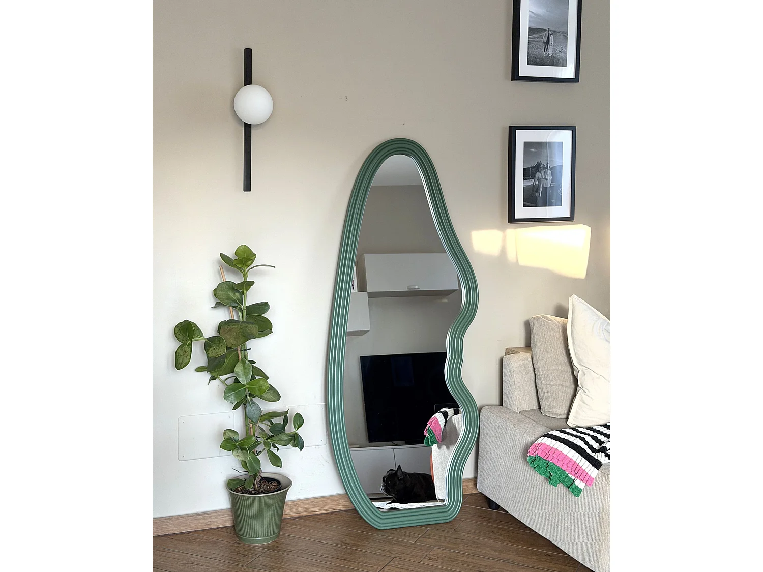 Miroir ROCLES 72 cm 160 cm Vert foncé