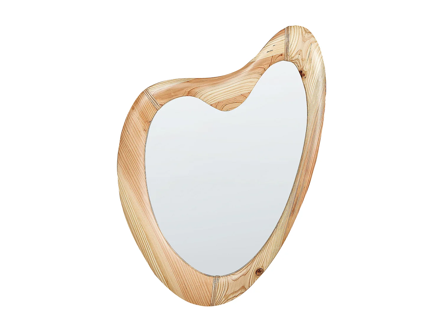Miroir NEURE 90 cm 77 cm Bois de sapin Naturel