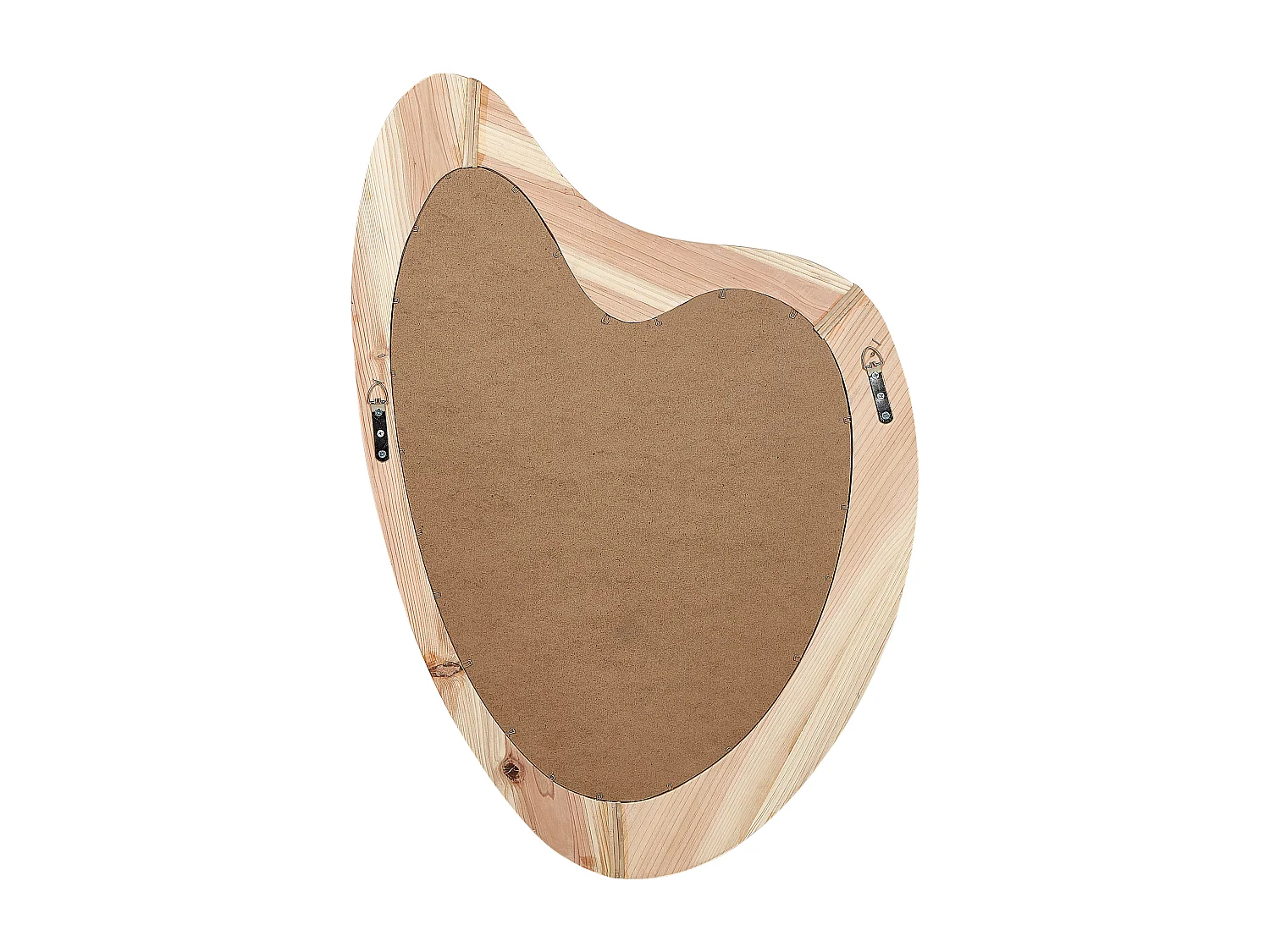 Miroir NEURE 90 cm 77 cm Bois de sapin Naturel
