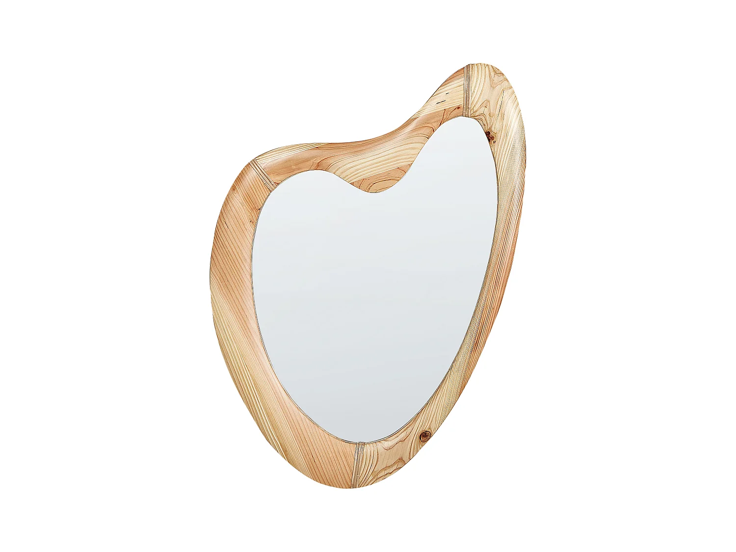 Miroir NEURE 90 cm 77 cm Bois de sapin Naturel
