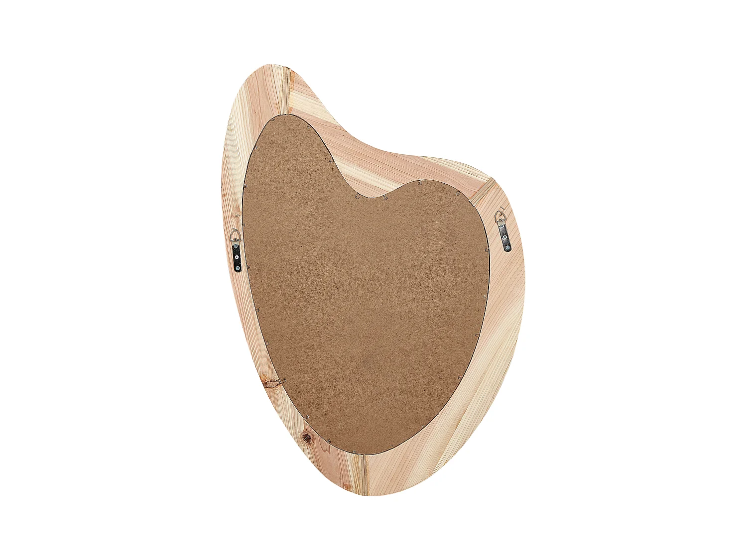 Wandspiegel NEURE 90 cm 77 cm Hout Natuurlijk