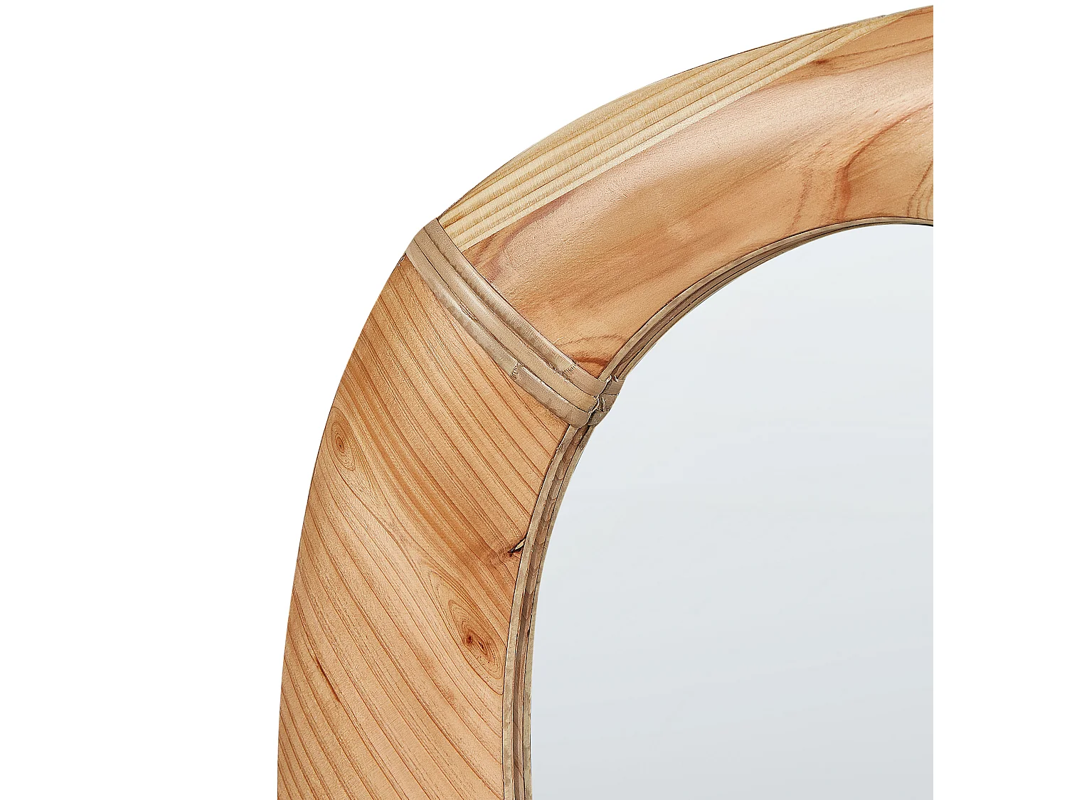 Miroir NEURE 90 cm 77 cm Bois Naturel