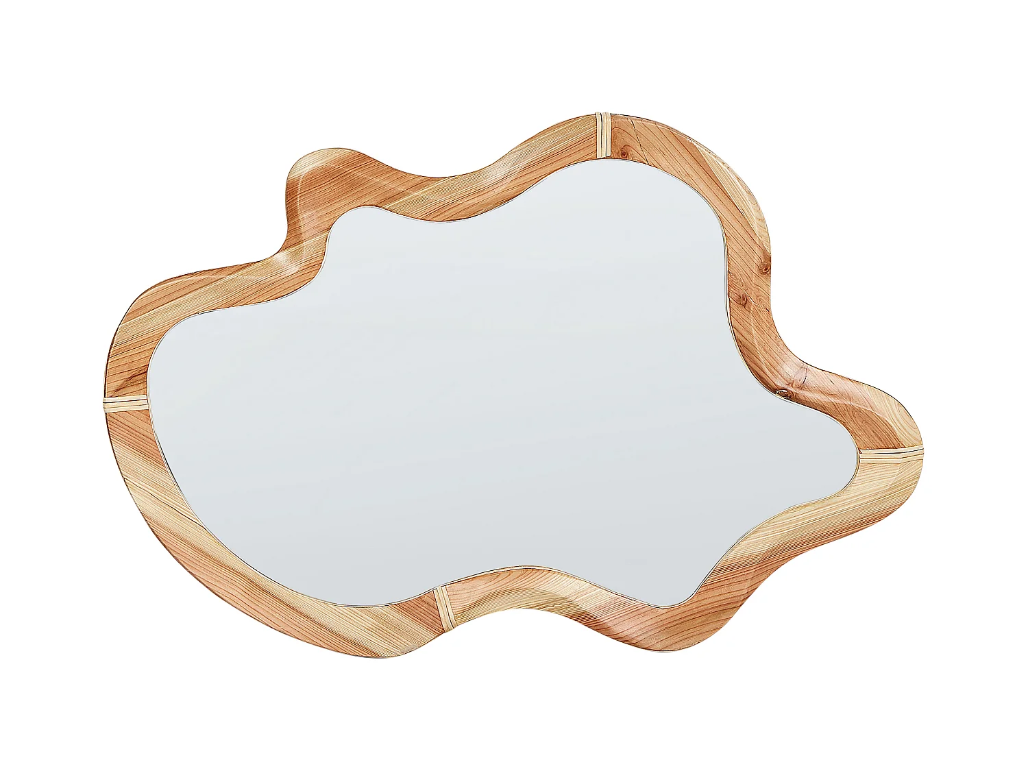 Wandspiegel DREVANT 49 cm 89 cm Hout Natuurlijk