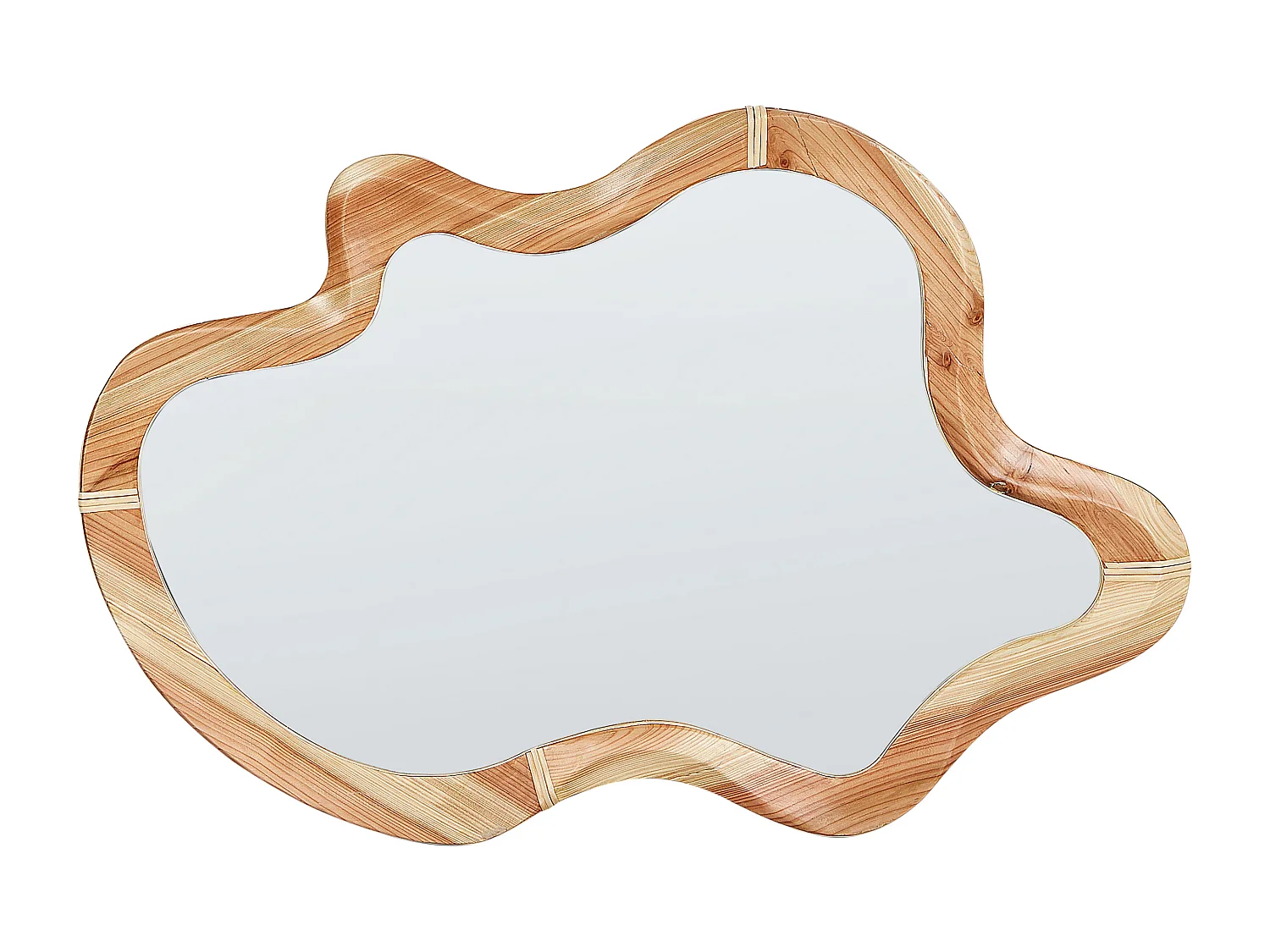 Wandspiegel DREVANT 49 cm 89 cm Hout Natuurlijk