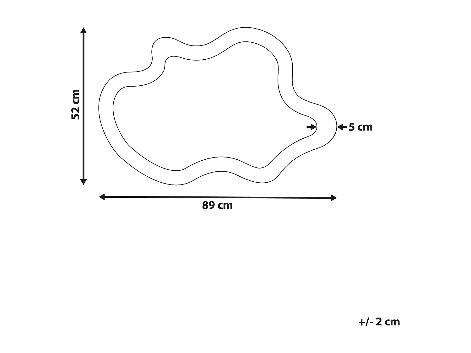 Miroir DREVANT 89 cm 52 cm Bois de sapin Naturel
