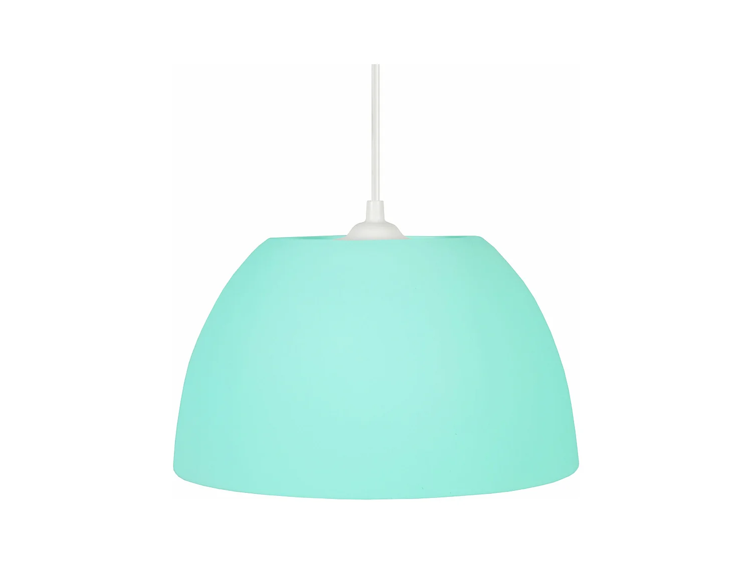 Suspension dôme plastique turquoise 70 cm.