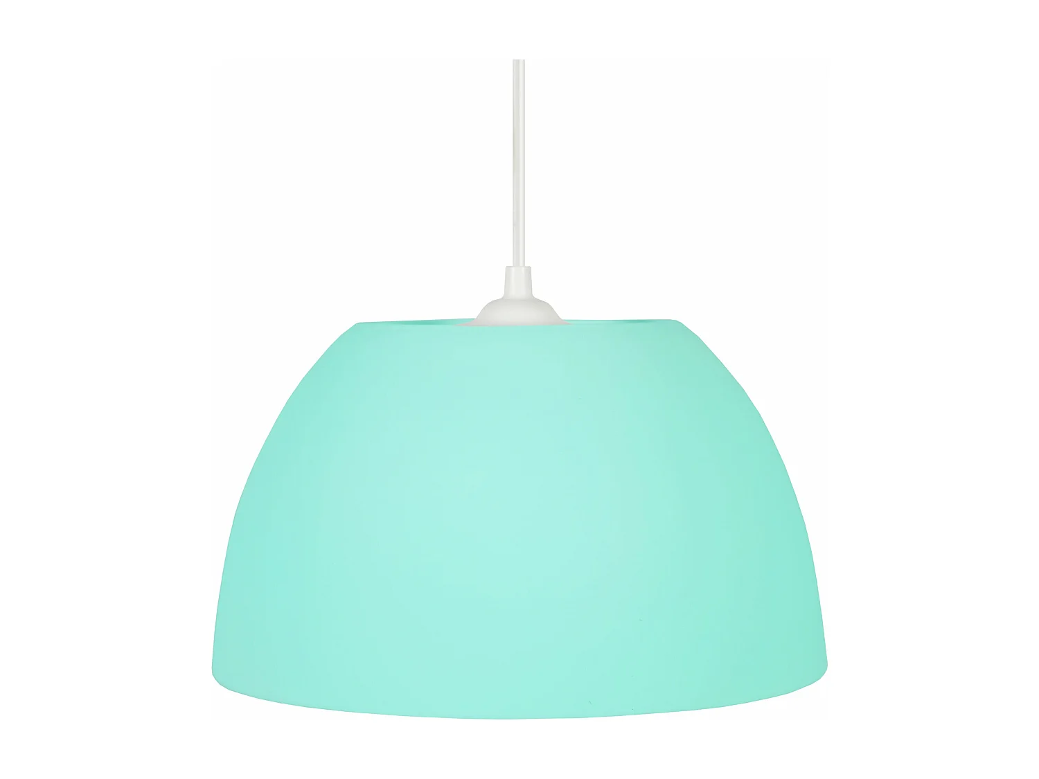 Suspension dôme plastique turquoise 70 cm.