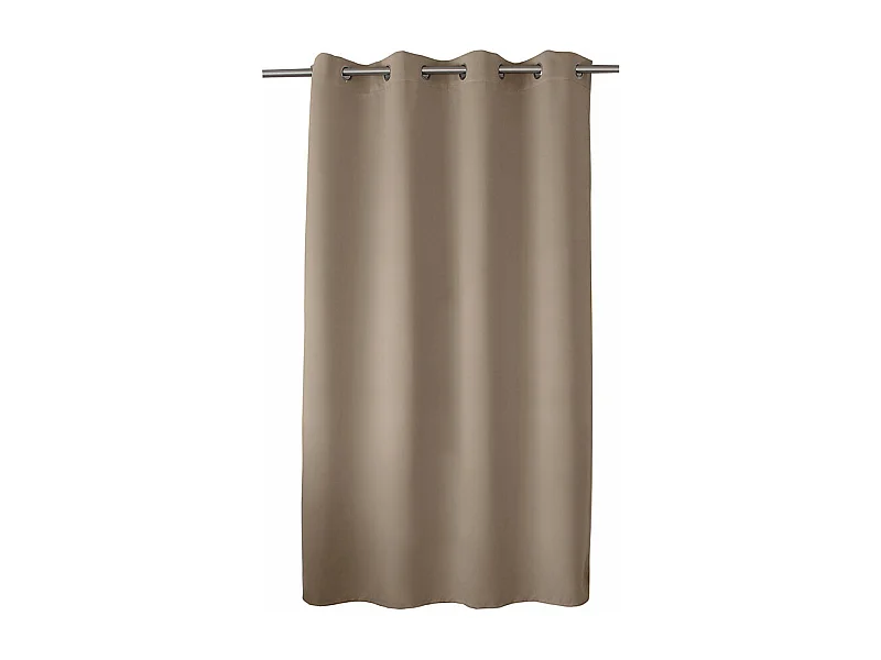 Rideau Occultant à Œillets "Reglisse" 140x180cm Naturel