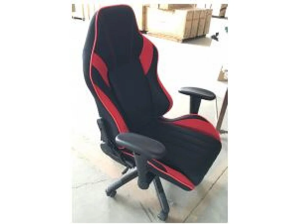 Chaise de bureau - Similicuir - Noir / Rouge - Shift XL