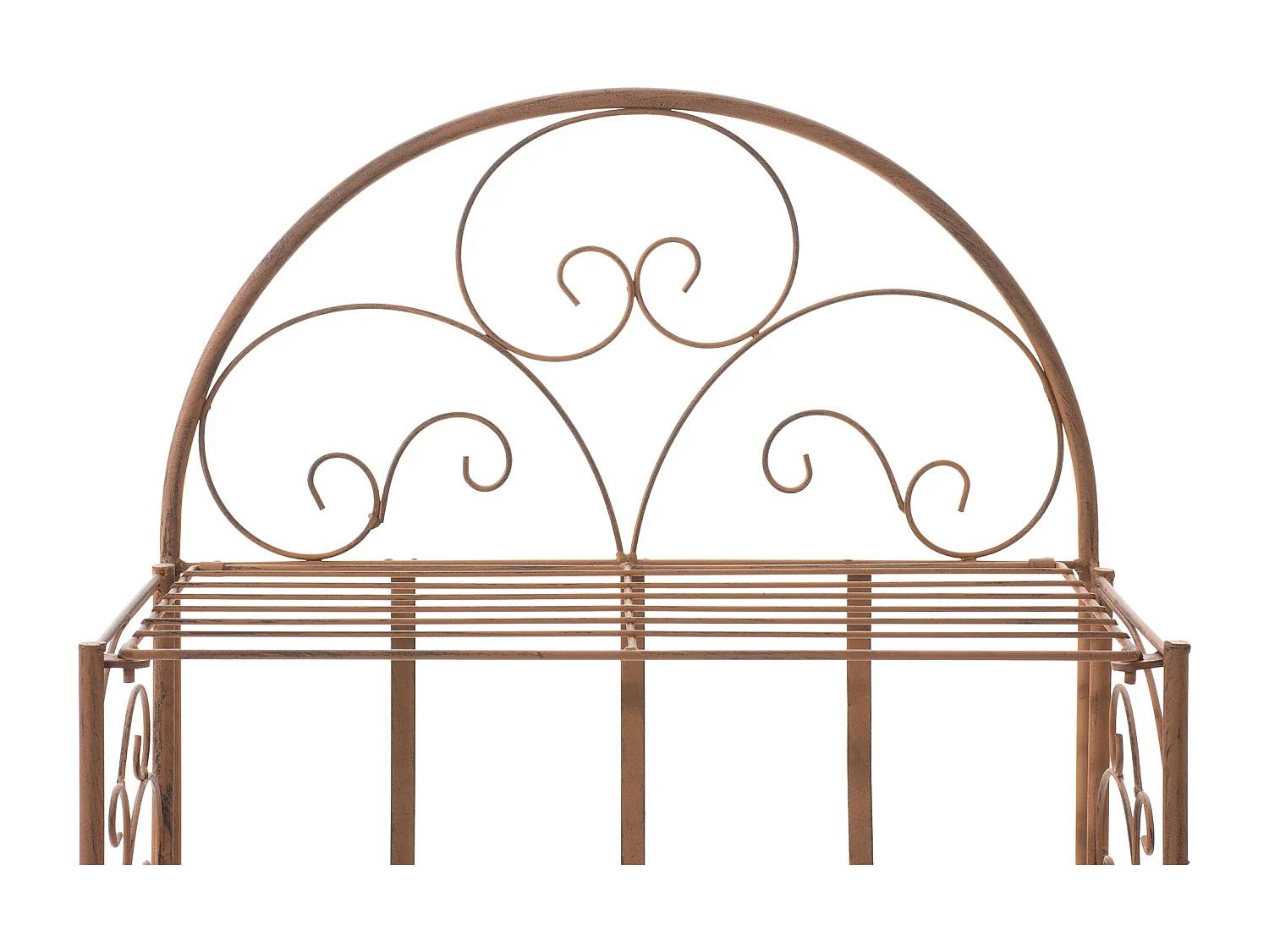 Standregal - Metall - 45.5 x 24 x 81.5cm - antik braun - Rosa