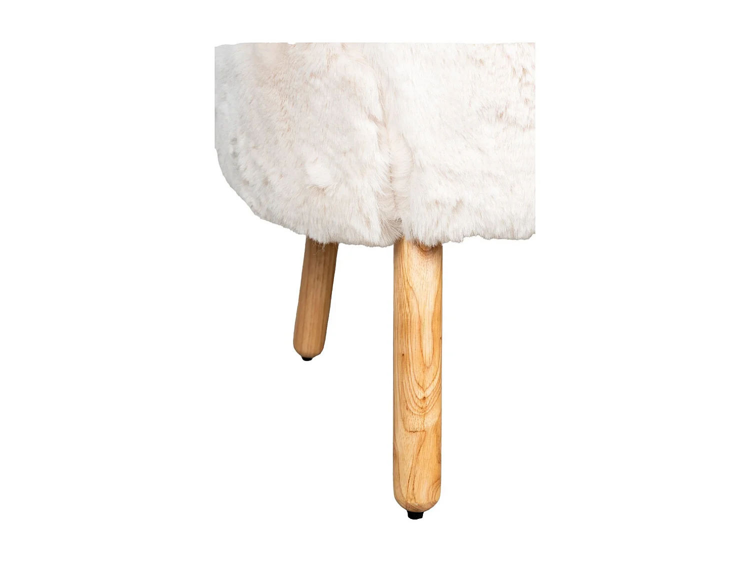 Fauteuil effet fourrure blanche Petit