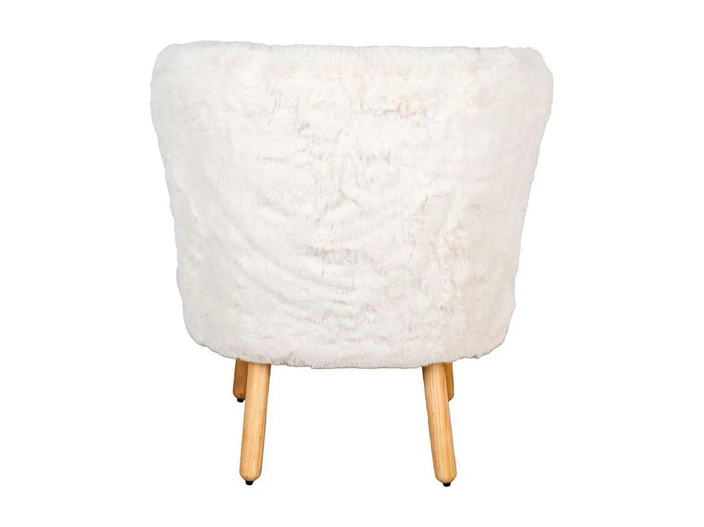 Fauteuil effet fourrure blanche Petit
