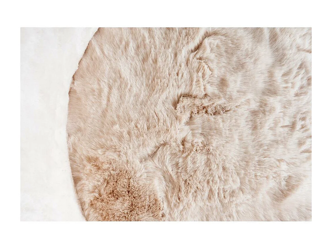 Fauteuil effet fourrure blanche Petit