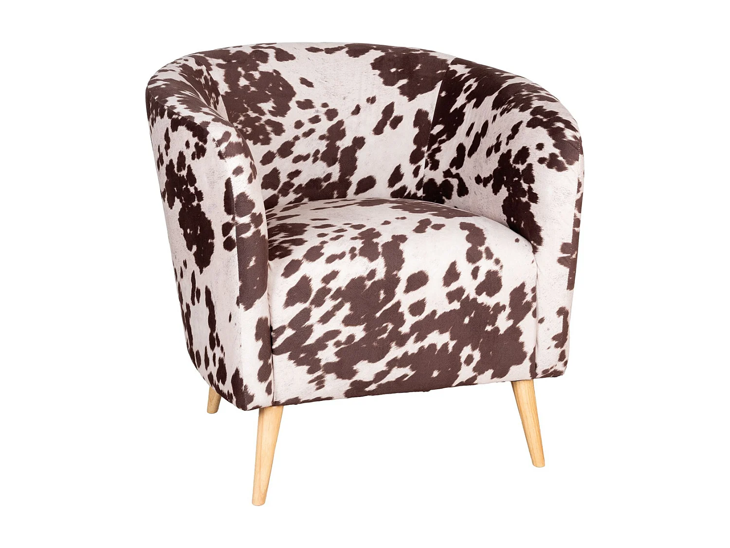 Fauteuil effet peau de vache Grand