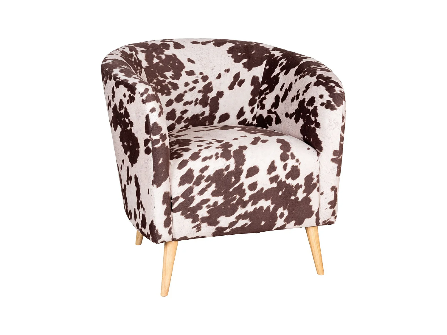 Fauteuil effet peau de vache Grand