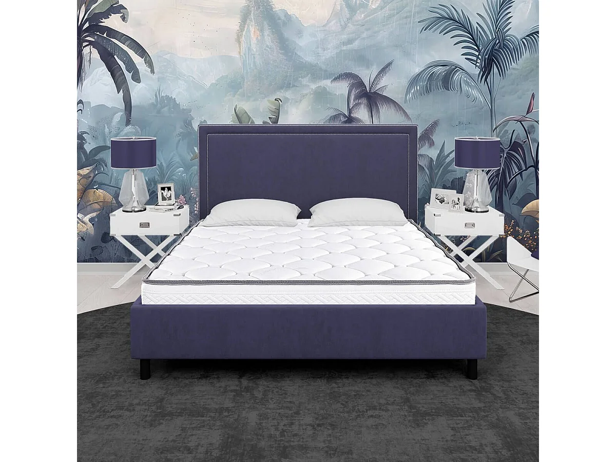 IZAC - Matelas 140x200 cm Mousse haute résilience Soutien ferme Ep.20cm