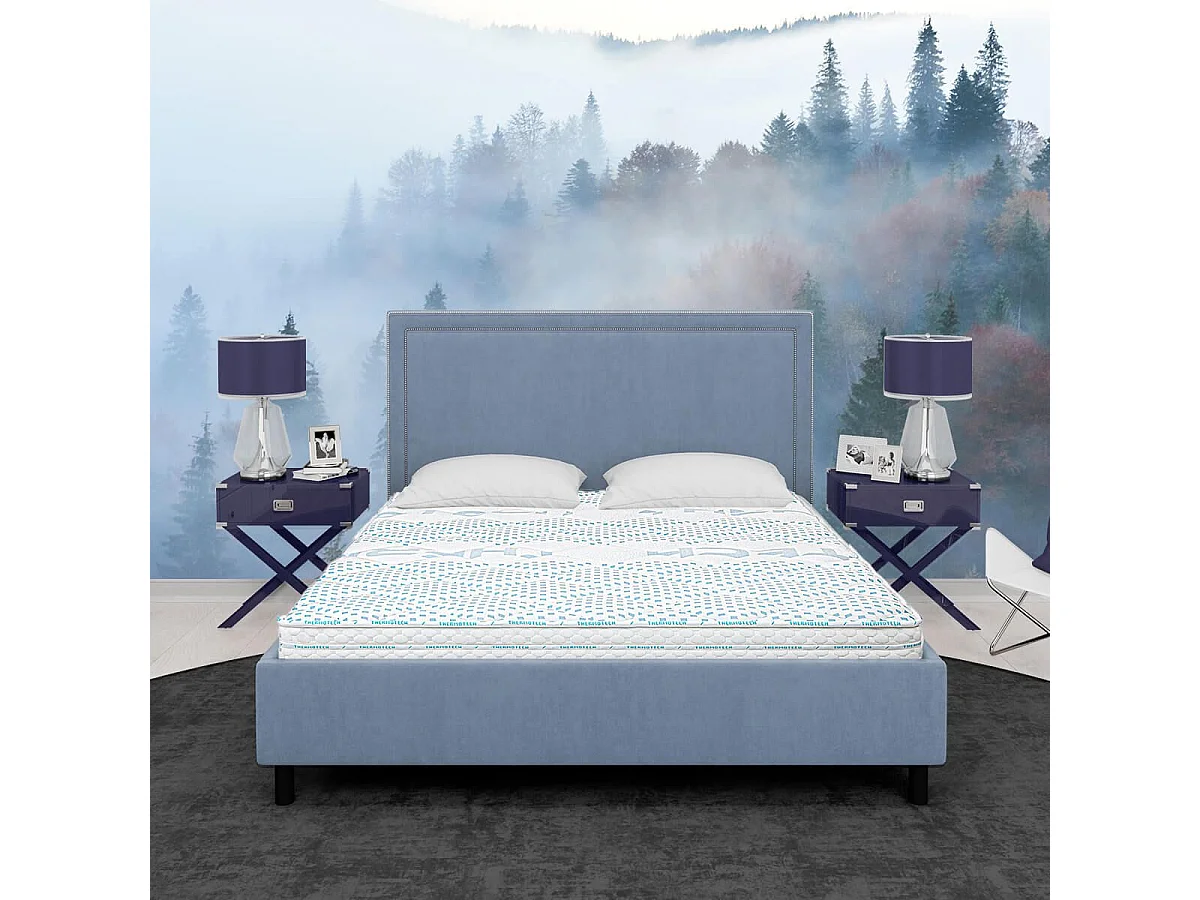 THELIO - Matelas 140x200 cm Mousse haute résilience Soutien ferme Ep.24cm