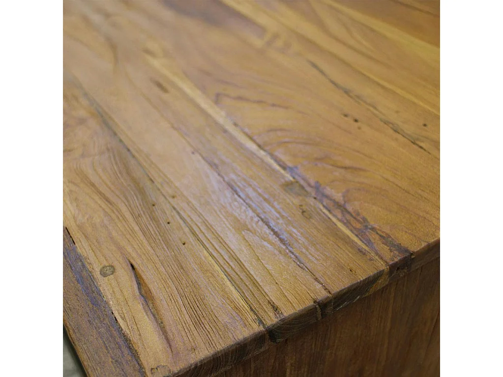 Table à manger en teck recyclé naturel 180 cm KERALA