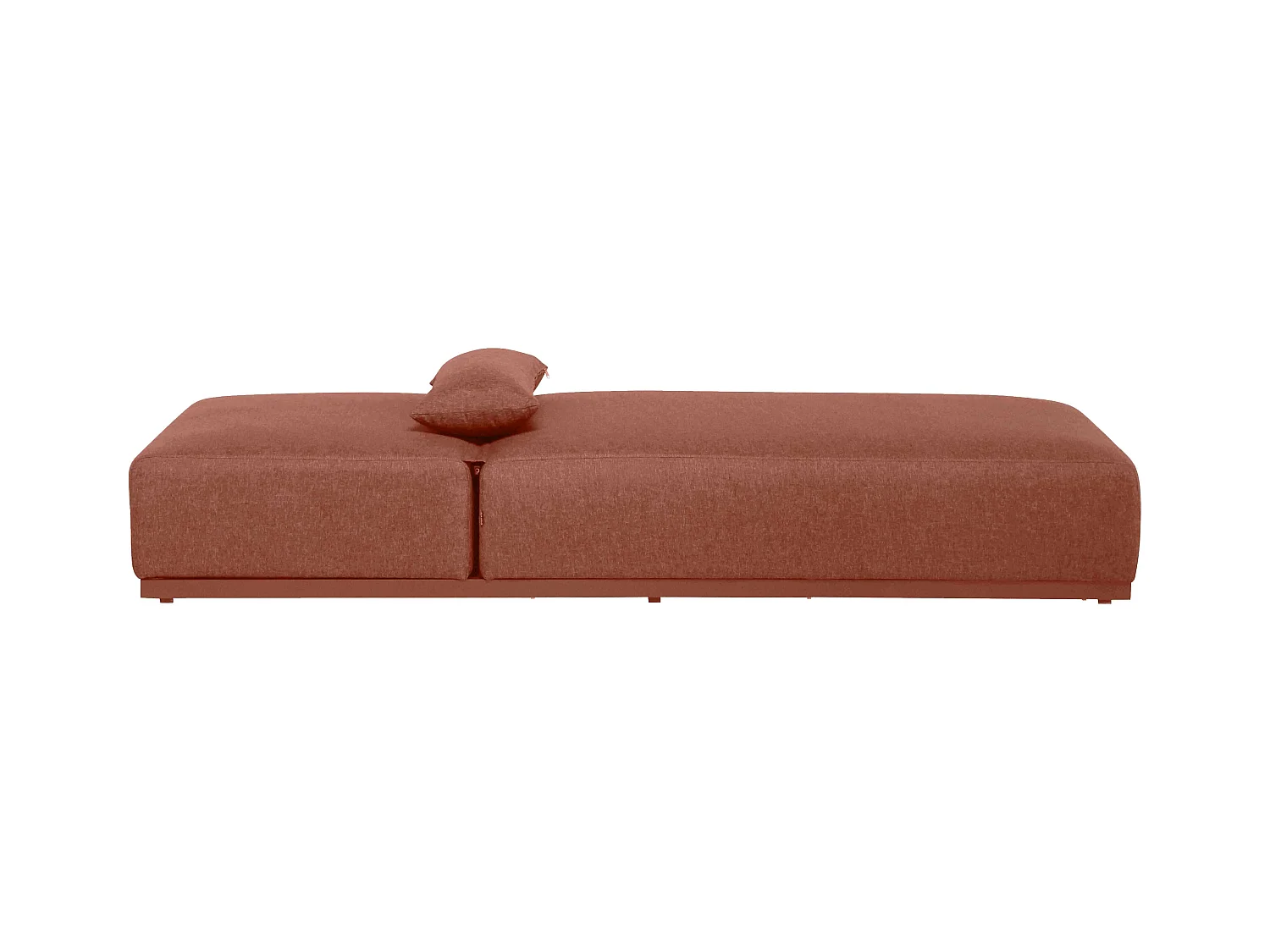 Bain de soleil avec coussin inclinable 5 positions terracotta - Havana